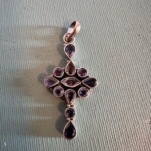 Elegant Sterling Silver Tanzanite Gemstone Pendant